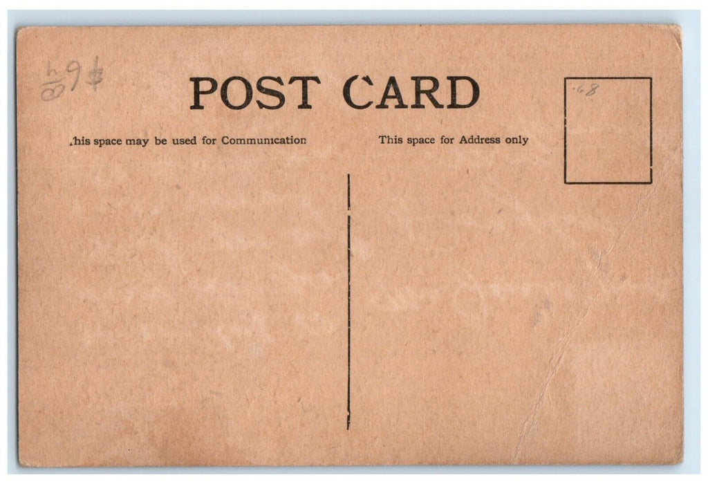 1909 During Flood Students Scene Sioux City Iowa IA Posted Antique Postcard