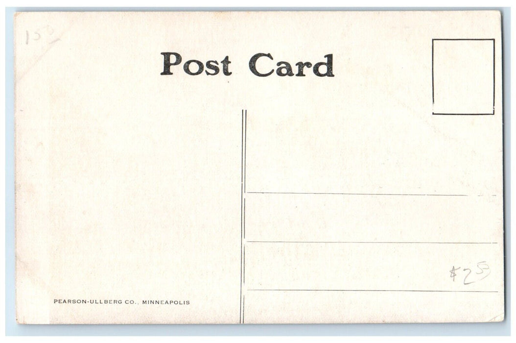 c1910's High School Building Campus Sioux City Iowa IA Unposted Antique Postcard