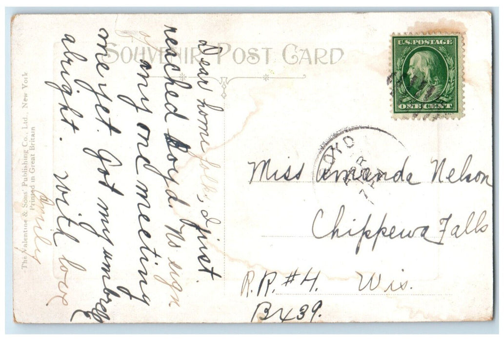 Post Office Trinity Episcopal And 1st Presbyterian Churches Columbia GA Postcard