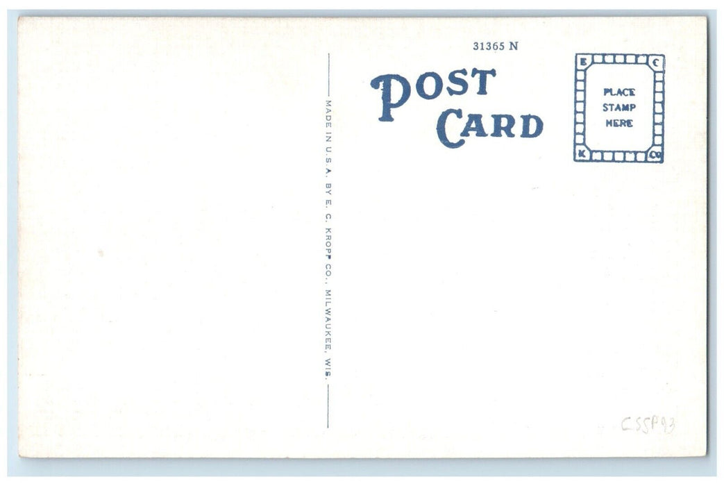 c1930's Post Office Building Thief River Falls Minnesota MN Vintage Postcard