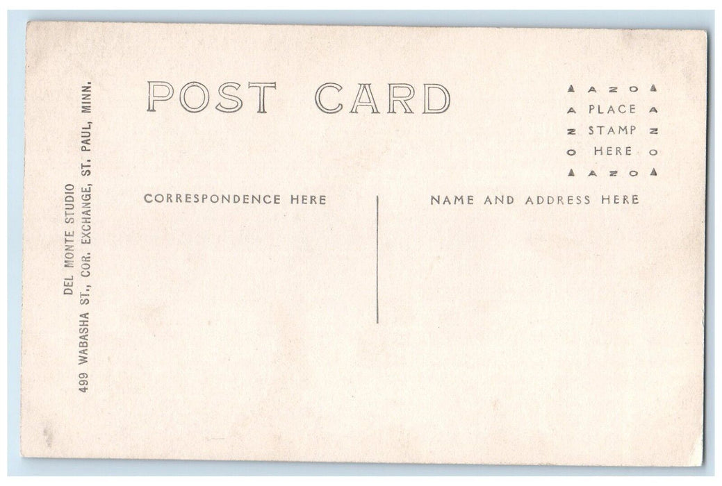 c1910's Men Del Monte Studio St. Paul Minnesota MN RPPC Photo Vintage Postcard