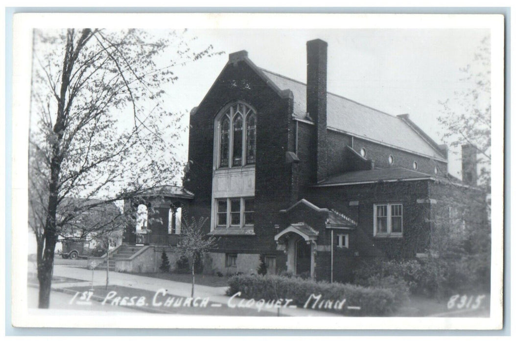 First Presbyterian Church Cloquet Minnesota MN RPPC Photo Vintage Postcard