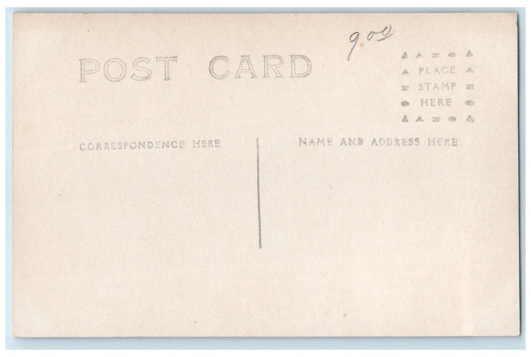 c1910's Childrens Students School Campus RPPC Photo Unposted Antique Postcard