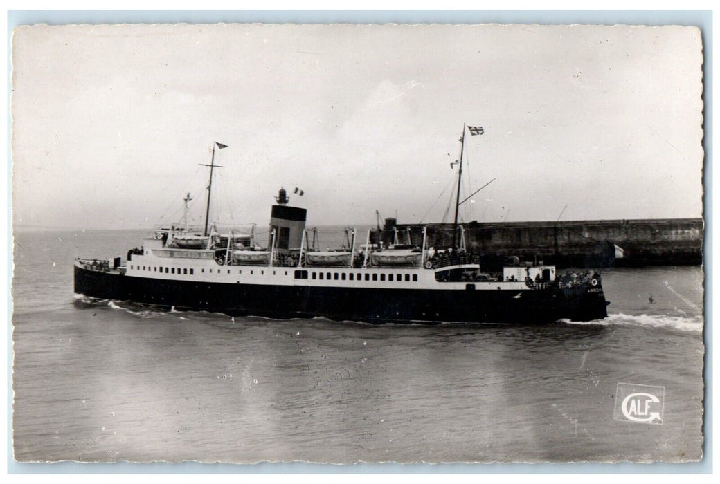 c1940's Paris France Chauffeur Steamer Ship RPPC Photo Unposted Vintage Postcard