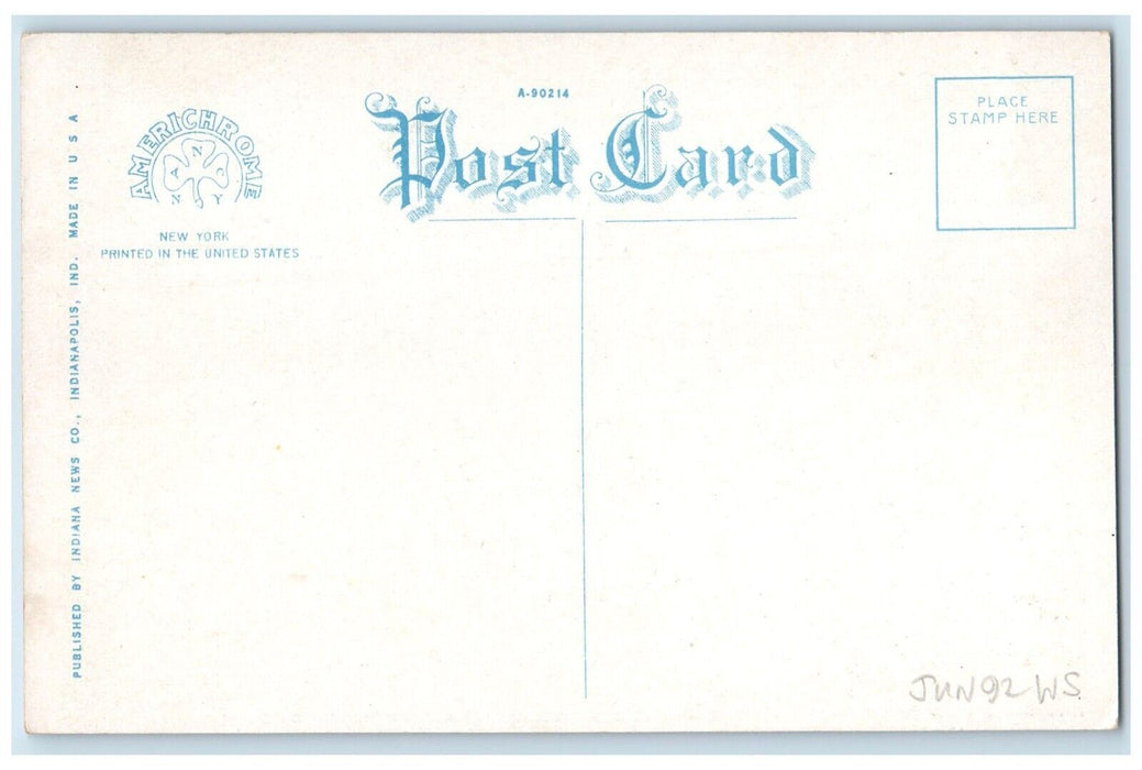 Bird's Eye View Of University Park US Post Office Business Section Postcard