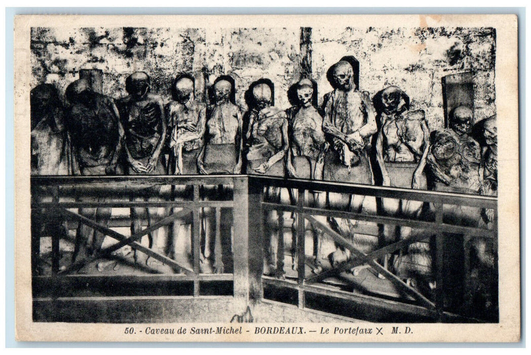 1934 The Porter Cave of Saint Michael Bordeaux France Posted Postcard