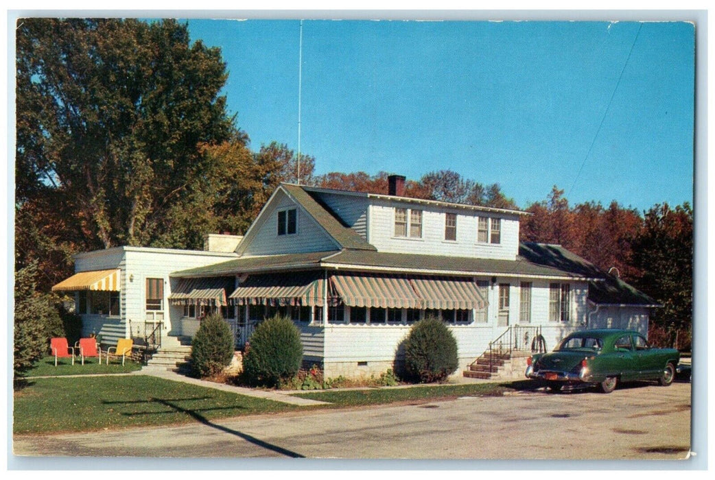 1960 Exterior View Pisha Restaurant Sister Bay Door County Wisconsin WI Postcard