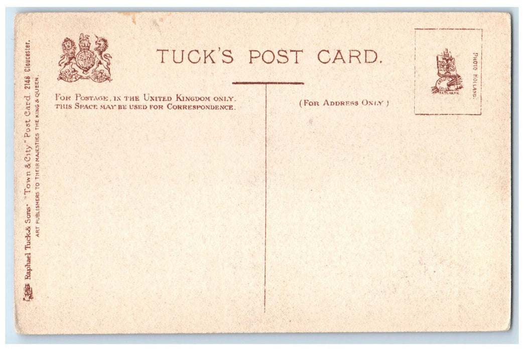 c1910 The Gross Gloucester England Town and City Tuck Art Unposted Postcard