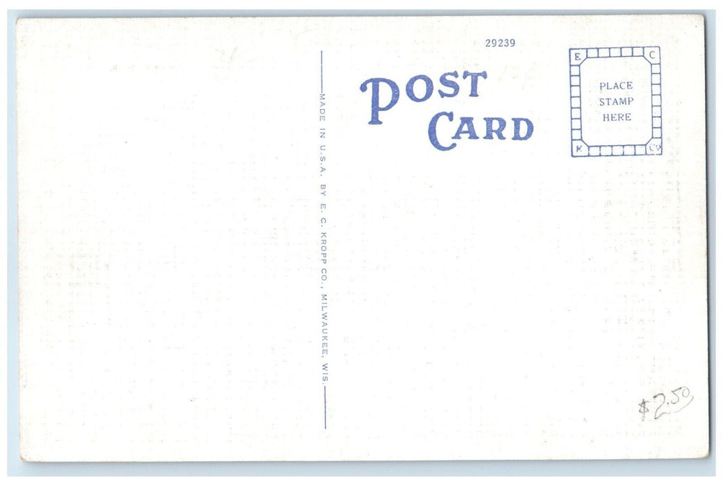 c1940 Hamilton Field And Gymnasium State Teachers College Whitewater WI Postcard