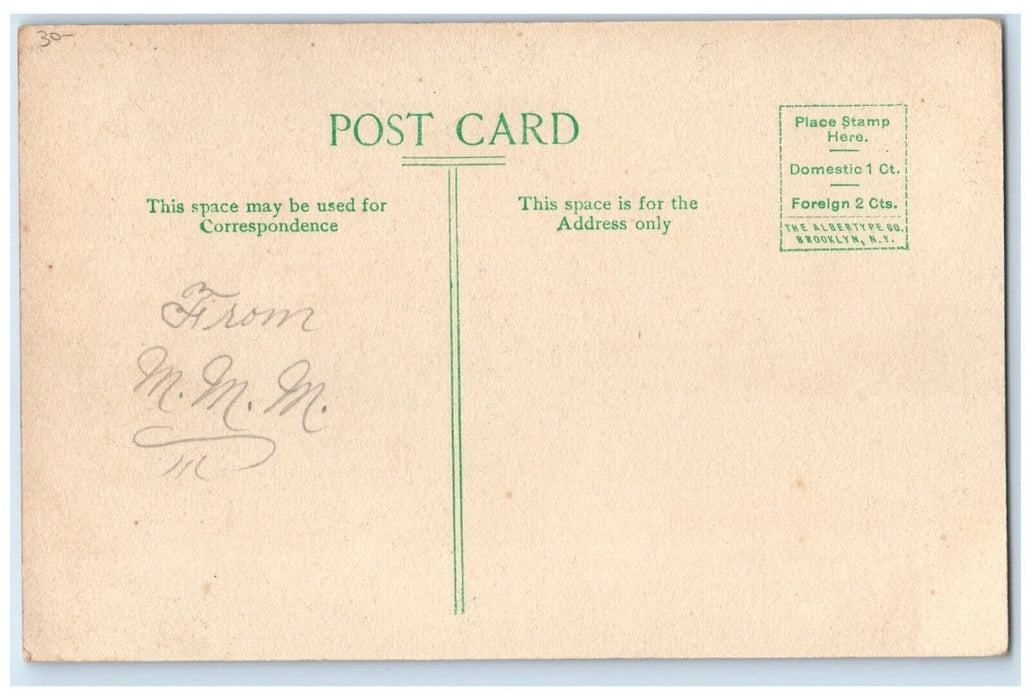 c1910's C & NW Depot Station Train Railroad Morrison Illinois IL Posted Postcard