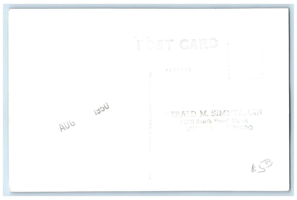 1950 Airview Of Abilene Kansas KS, Boyhood Home RPPC Photo Vintage Postcard