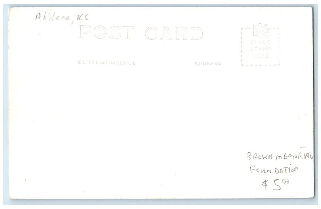c1950's Brown Memorial Building Foundation Abilene Kansas KS RPPC Photo Postcard