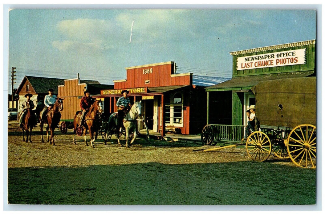 Sheriff's Posse Old Abilene Town Horses General Store Abilene Kansas KS Postcard