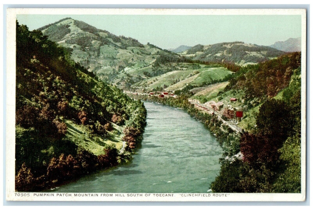 c1910 Pumpkin Patch Mountain Hill Toecane Clinchfield North Carolina NC Postcard