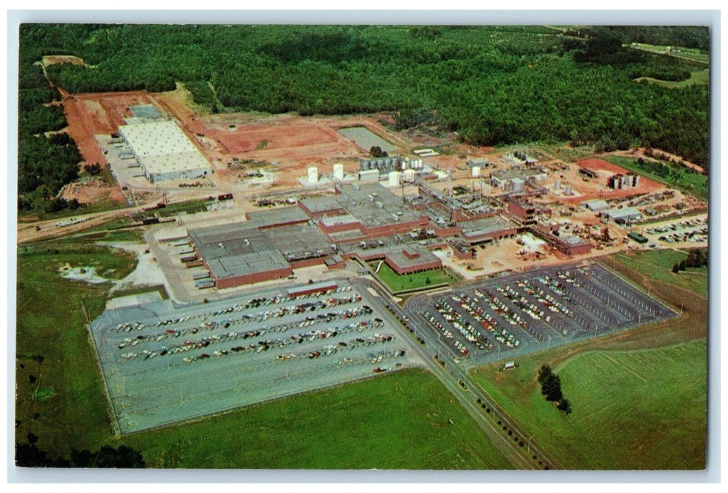 c1960 Chemstrand Company Nylon Plant Exterior Greenwood South Carolina Postcard