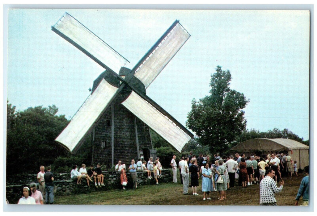 c1960 Annual Johnny Cake Festival Labor Day Mill Jamestown Rhode Island Postcard