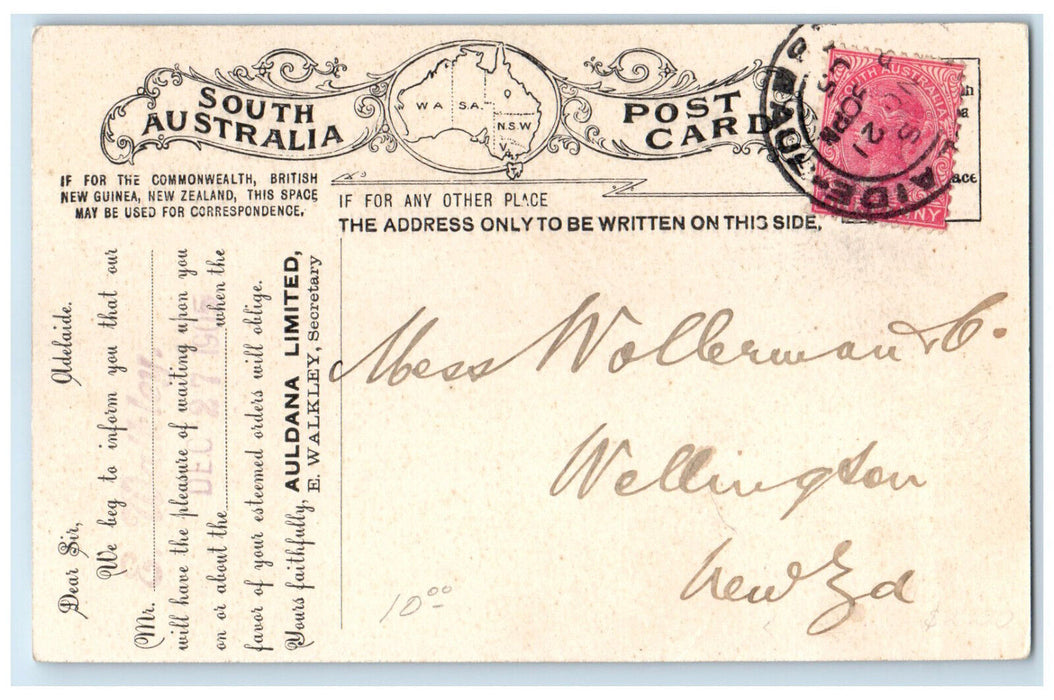 1905 Grapes A Three Ton Load Auldana Vineyards Adelaide South Australia Postcard