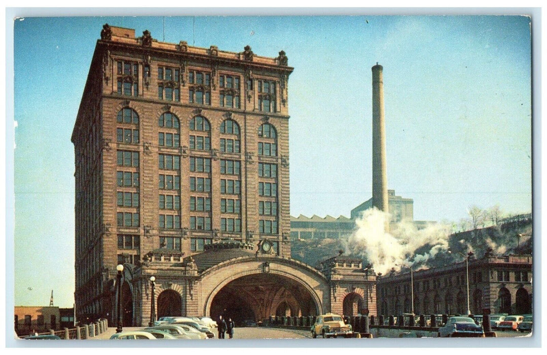 c1950's Pittsburg's Union Station Terminal For Pennsylvania Railroad Postcard