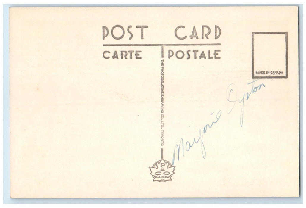 c1940's Air View General Motors Limited Oshawa Ontario Canada Postcard