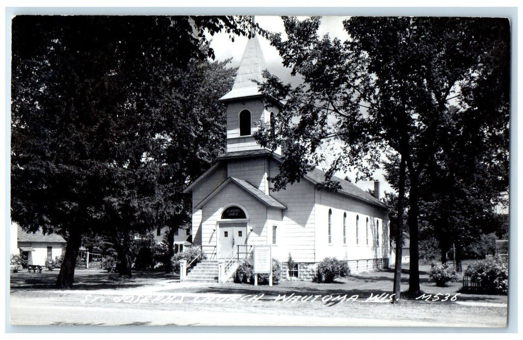 c1940's St. Joseph's College Wautoma Wisconsin WI RPPC Photo Vintage Postcard