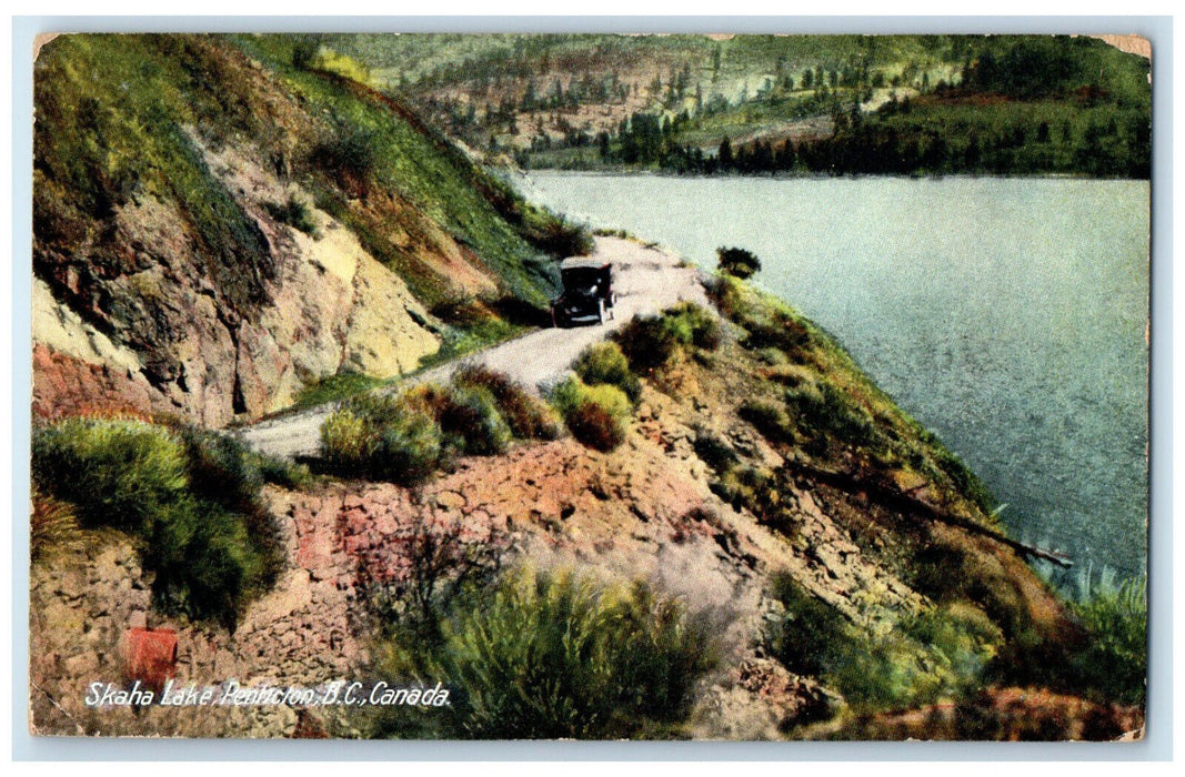 c1910 Skaha Lake Penticton British Columbia Canada Antique Unposted Postcard