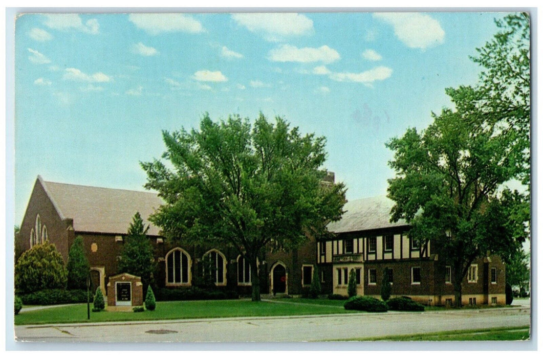 1981 Exterior View First Mennonite Church Building Newton Kansas Posted Postcard