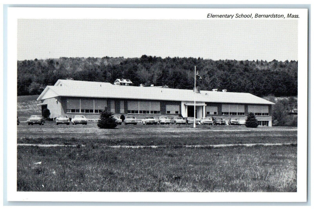 1940 Exterior View Elementary School Building Bernardston Massachusetts Postcard