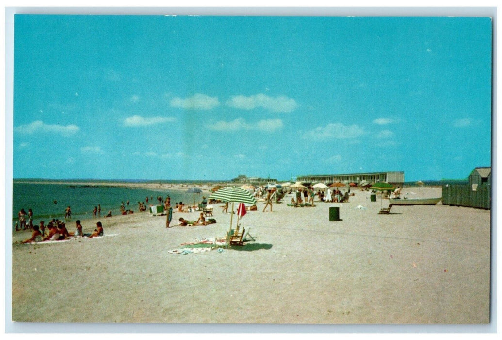 c1960 Bathing Swimming Public Beach Watch Hill Rhode Island RI Unposted Postcard