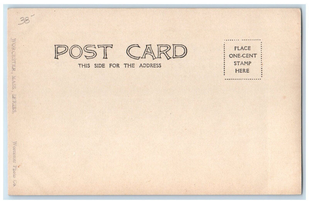 c1905 Worcester Lake Quinsigamond Massachusetts MA RPPC Photo Postcard