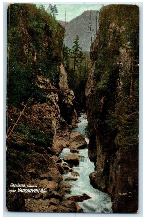 c1910 Capilano Canon Near Vancouver British Columbia Ontario Canada Postcard