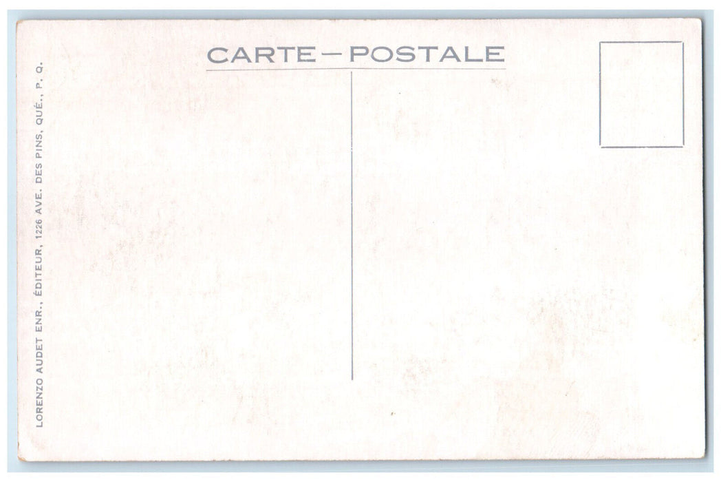 c1940's Dog Cart Quebec Attelage De Chiens Canada Unposted Vintage Postcard