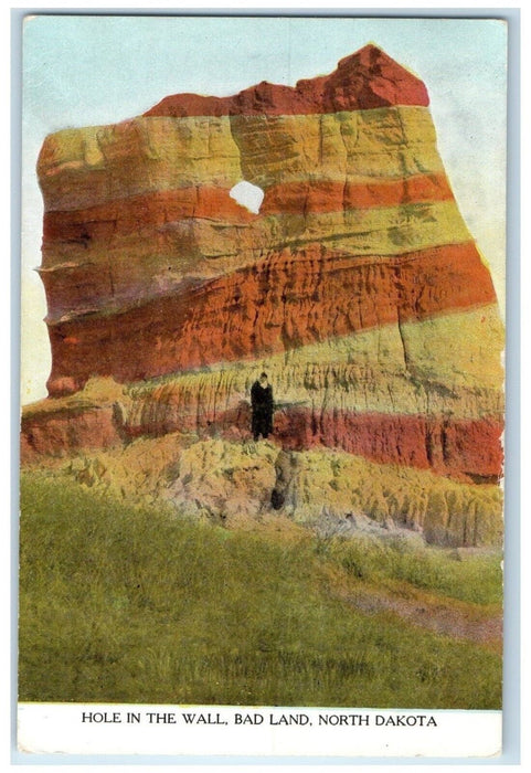 c1910's View Of Hole In The Wall Bad Land North Dakota ND Antique Postcard