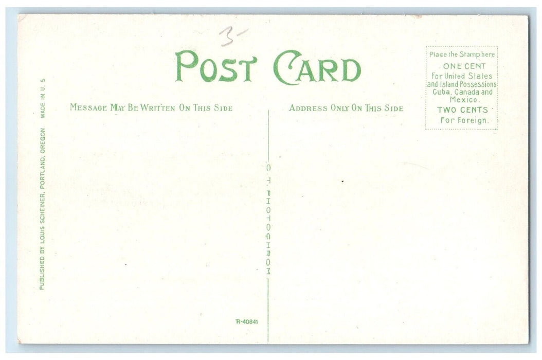 c1940 Interior Forestry Building Lewis Clark Memorial Portland Oregon Postcard