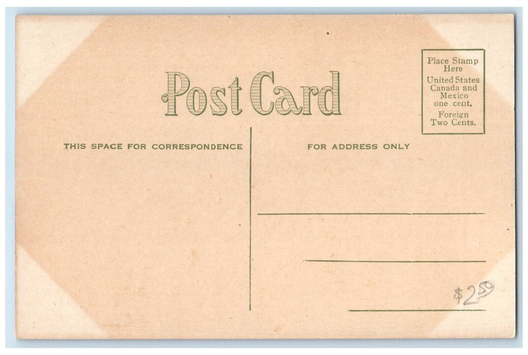 c1910's 1st Presbyterian Church Car Fargo North Dakota ND Antique Postcard