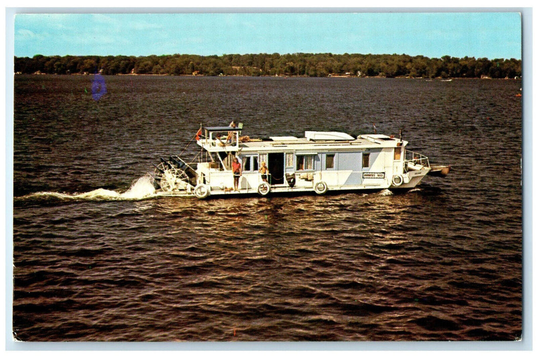c1950's Cruising on the Famous Trent Waterway Ontario Canada Postcard