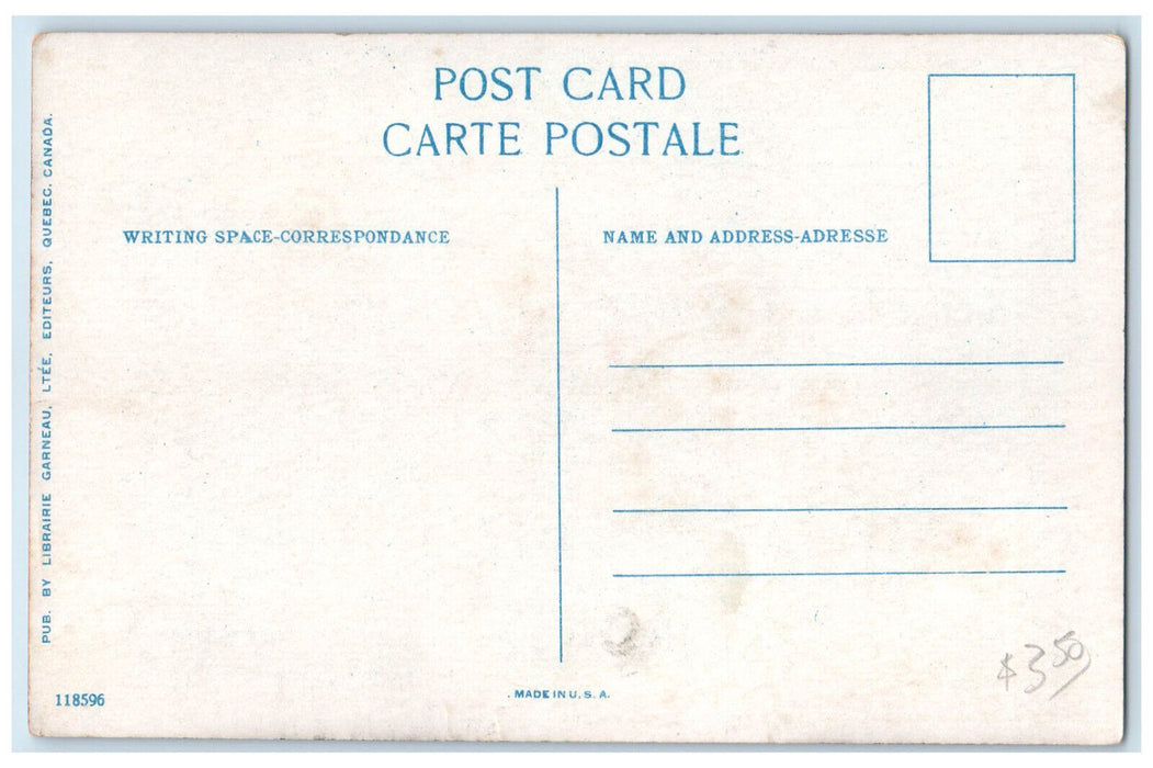 c1920's Steamer Richelieu Canada Steamship Lines Quebec and Saguenay Postcard