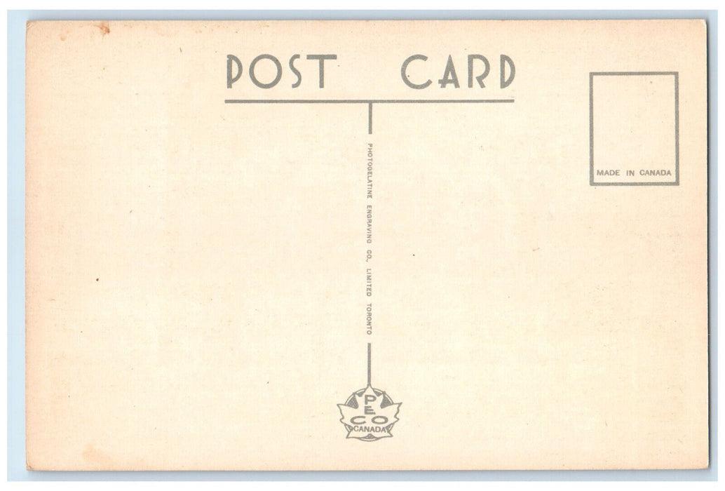 c1940's Post Office Grand Falls New Brunswick Canada Vintage Unposted Postcard