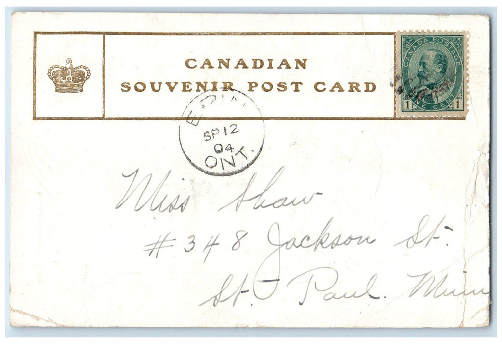 1904 St. James Cathedral Toronto Ontario Canada Animal Leaves Design Postcard