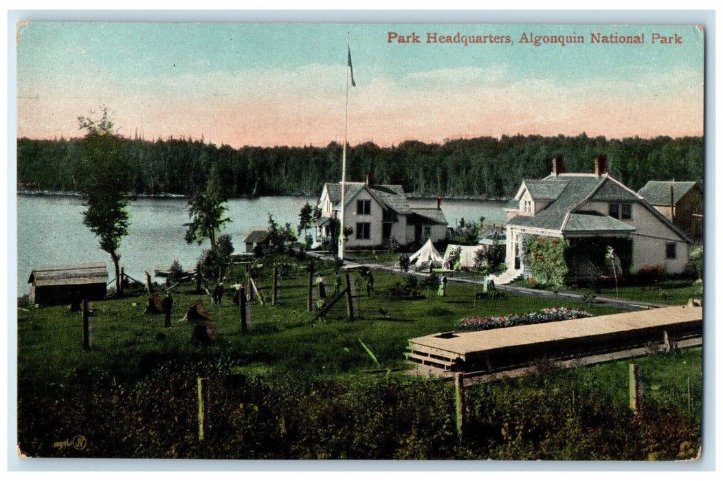 c1905 Park Headquarters Algonquin National Park Ontario Canada Postcard
