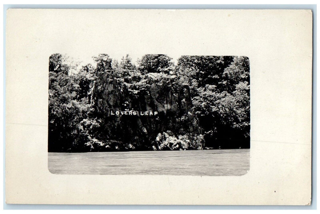 c1910's View Of Lovers Leap Baxter Springs Kansas KS RPPC Photo Antique Postcard