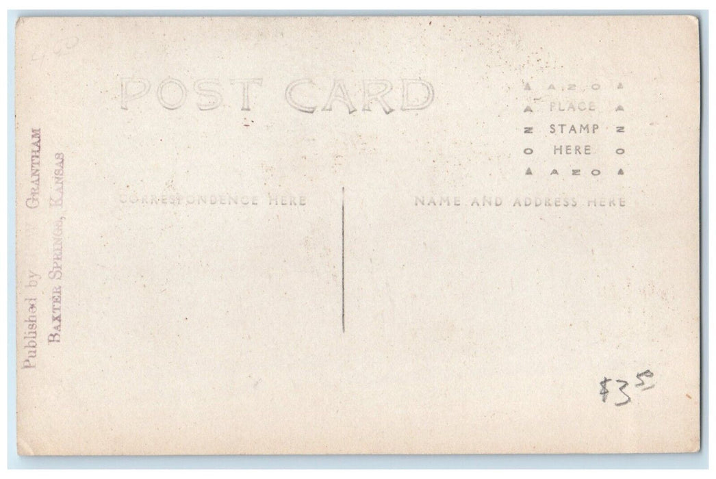 c1910's View Of Lovers Leap Baxter Springs Kansas KS RPPC Photo Antique Postcard