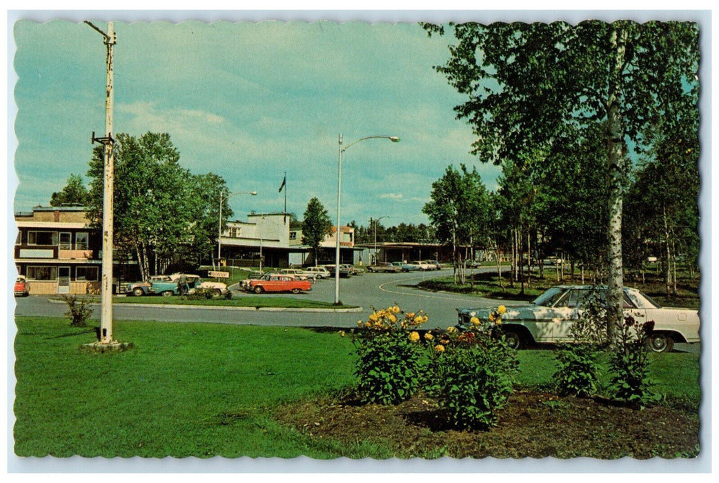 c1950's Shopping Plaza in the Modern Town of Terrace Bay Ontario Canada Postcard