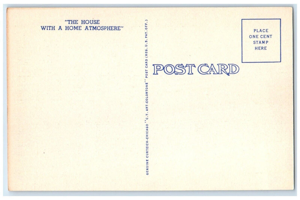 c1940 Exterior View Town House Hotel Apartments Hot Springs Arkansas AR Postcard