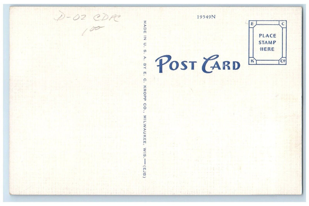 c1930's High School Building Campus Little Falls Minnesota MN Vintage Postcard