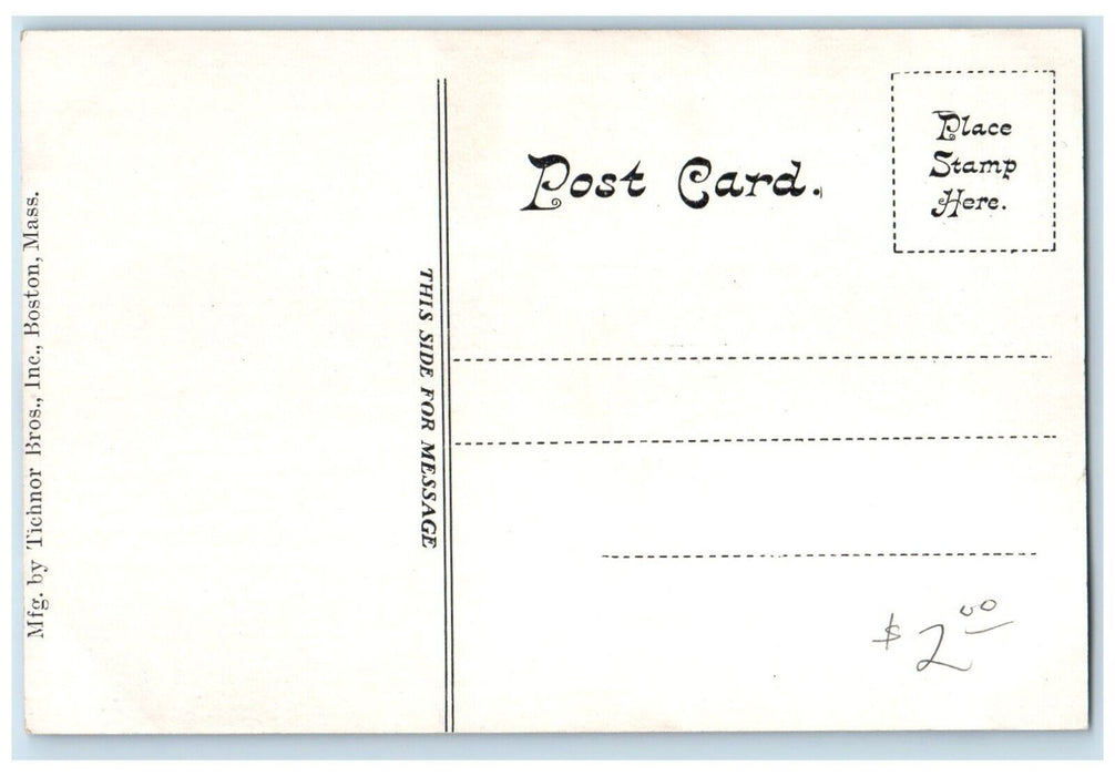 c1910's Pemberton Hotel Boat Nantasket Beach Massachusetts MA Antique Postcard