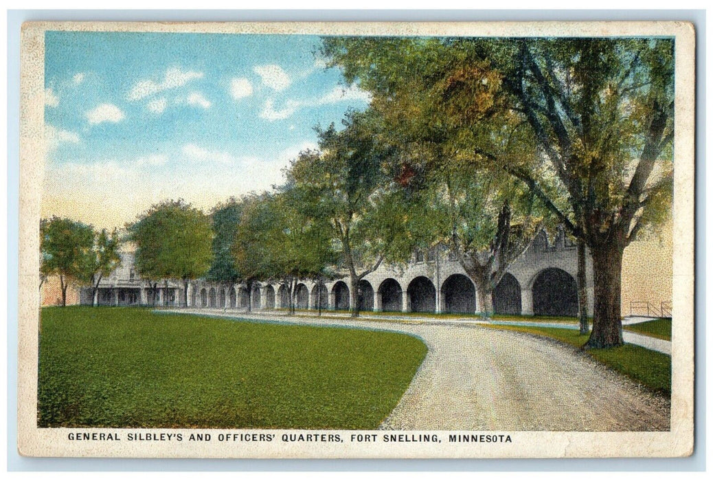 General Silbley's And Officers Quarters Fort Snelling Minnesota MN Postcard
