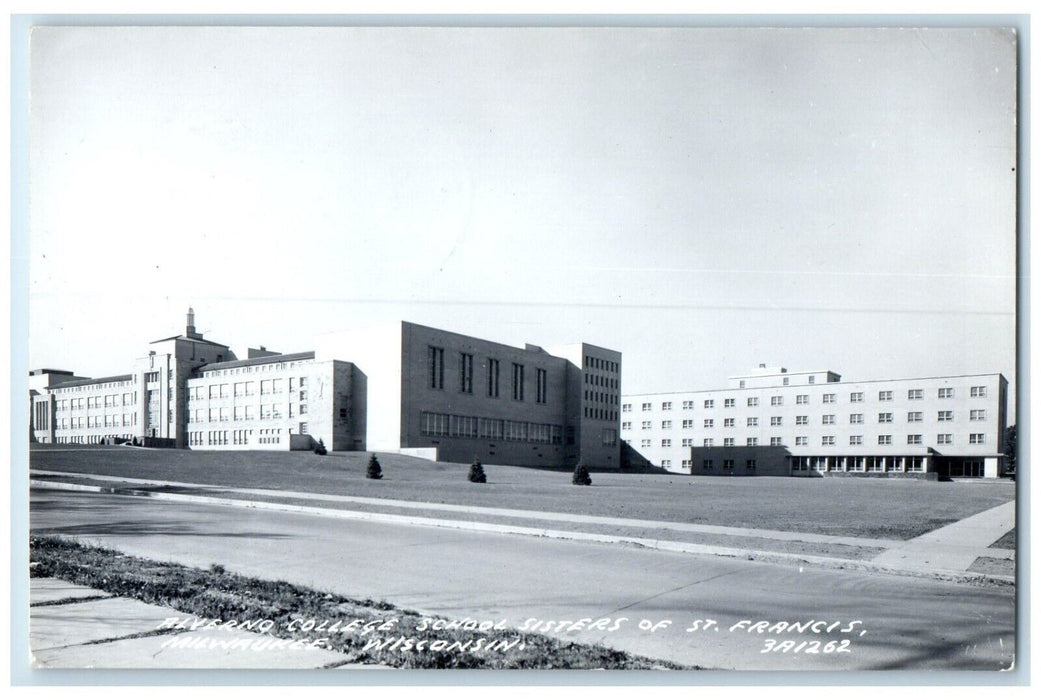 Alverno College School Sisters Of St. Francis Milwaukee WI RPPC Photo Postcard