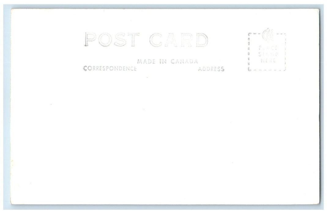 c1940's Post Office Lloydminster Stores Saskatchewan Canada RPPC Photo Postcard