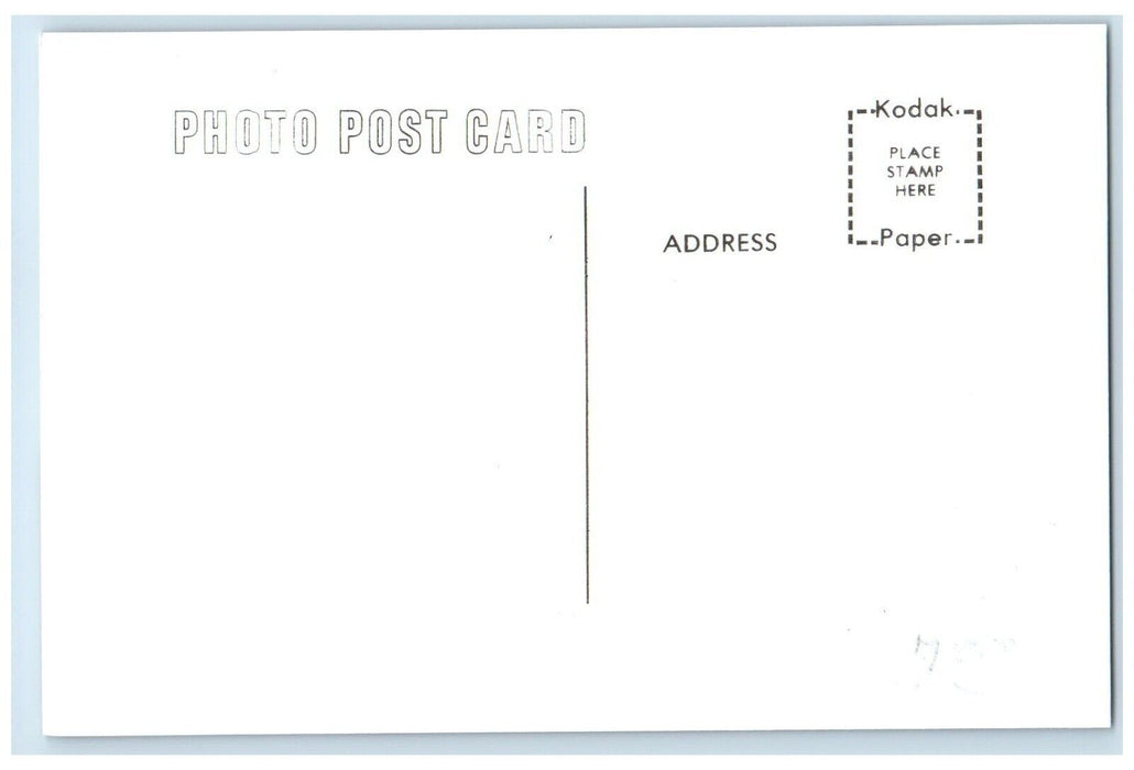 c1960's C&W Petersburg Iowa IA Railroad Train Depot Station RPPC Photo Postcard
