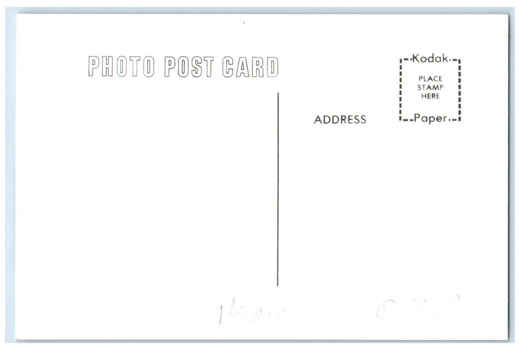 c1960 Unknown Nwood Iowa IA Rock Island Train Depot Station RPPC Photo Postcard